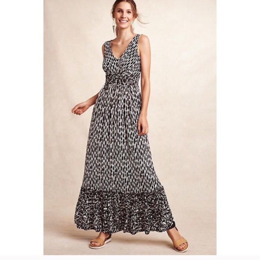 Tracy Reese Plenty maxi dress size XS fitted waist